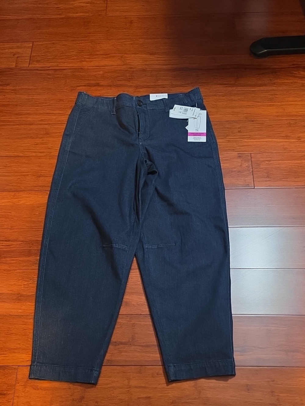 Dark Indigo Cropped Straight Pants - Baby Barrel